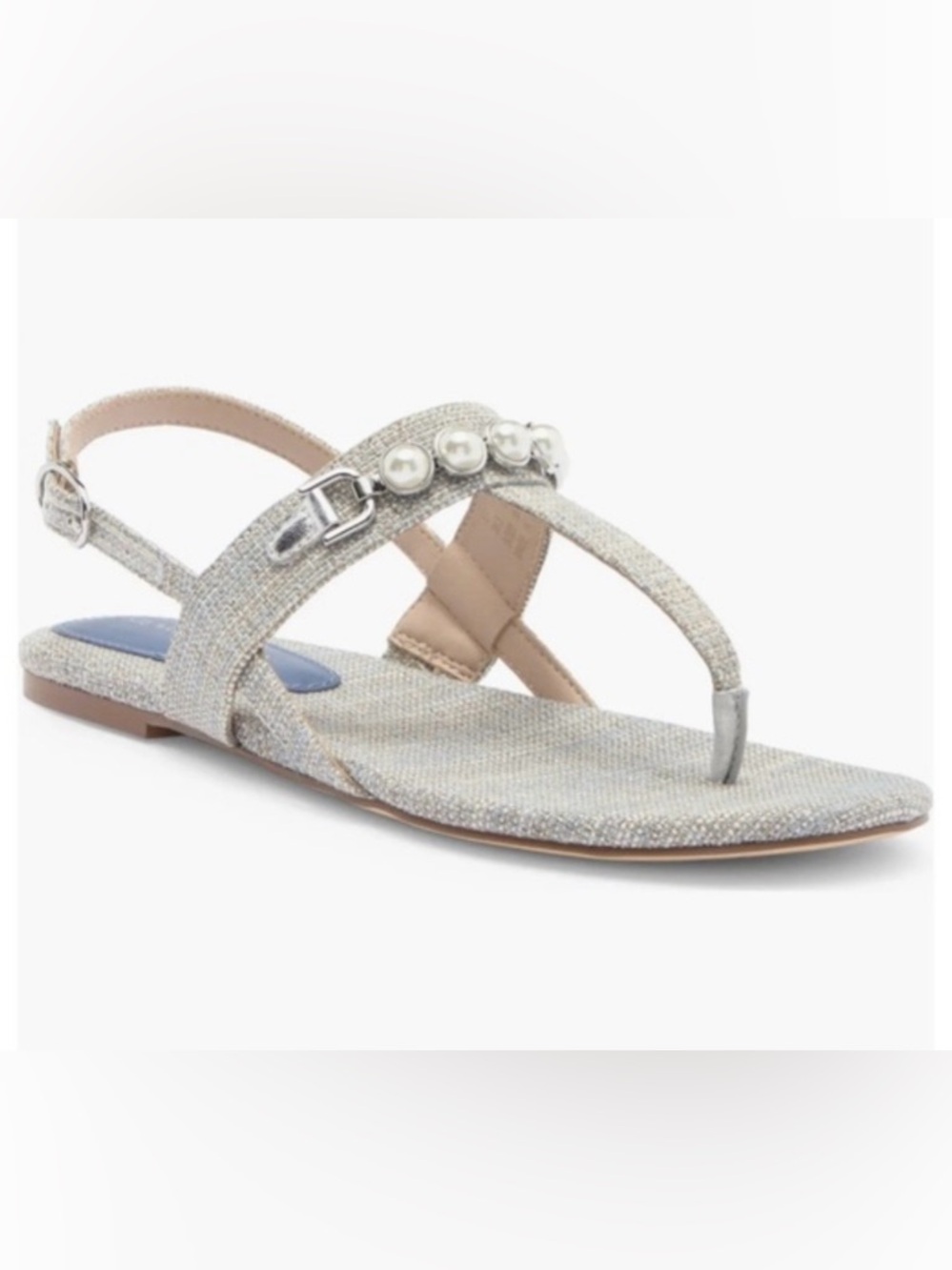 New Stuart Weitzman Perla T-strap flat sandals size 7.5